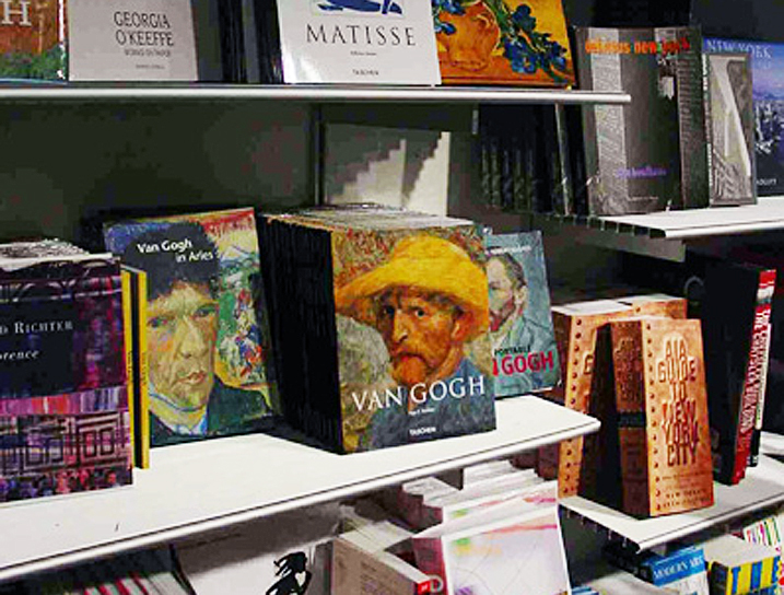 Rakks Wall Shelving in MoMA QNS Bookstore, Queens, NY