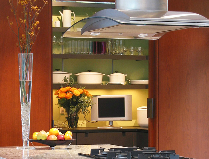 Rakks Wall Shelving in Private Residence, Sherborn, MA