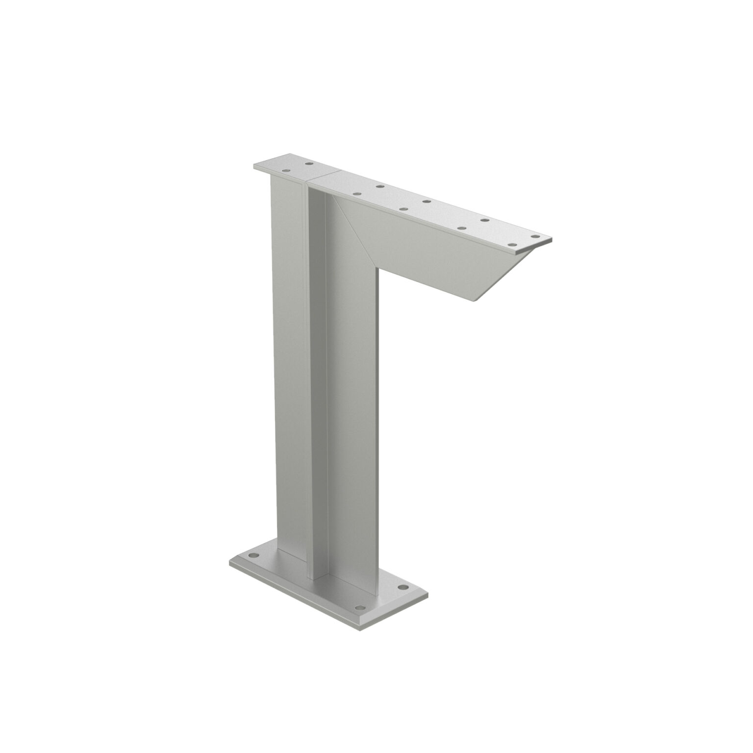 Single Arm Pedestal Mounted Bench Bracket Rakks
