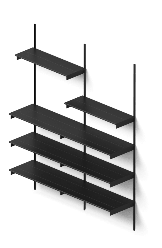 Rakks Shelving Systems, Wall Mounted Wood Shelving Systems
