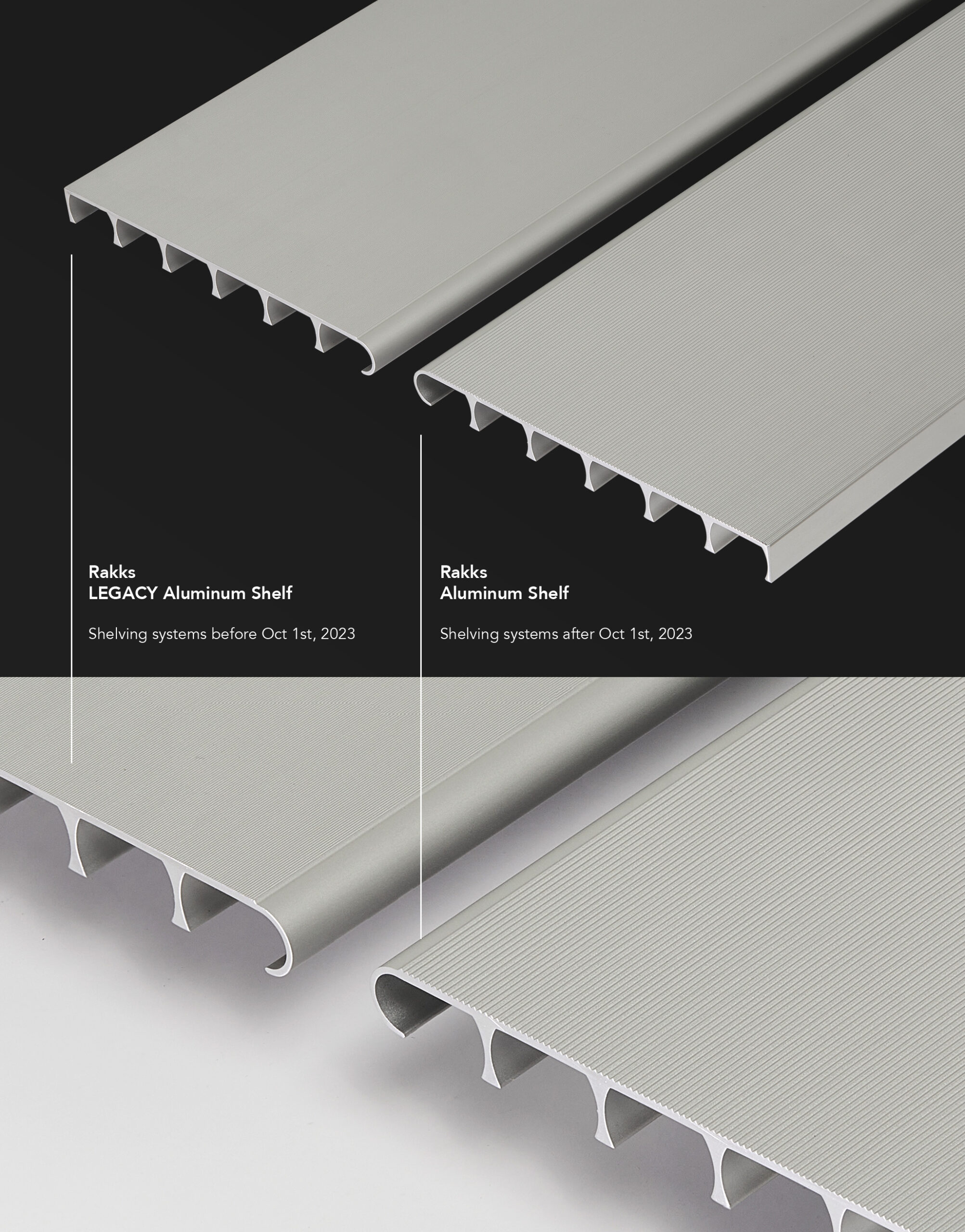 Rakks LEGACY Aluminum Shelves Rakks Online Store